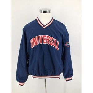 UNIVERSAL STUDIOS 90s Y2K Vintage Mens Pullover Jacket Sweater Baggy Hip Hop